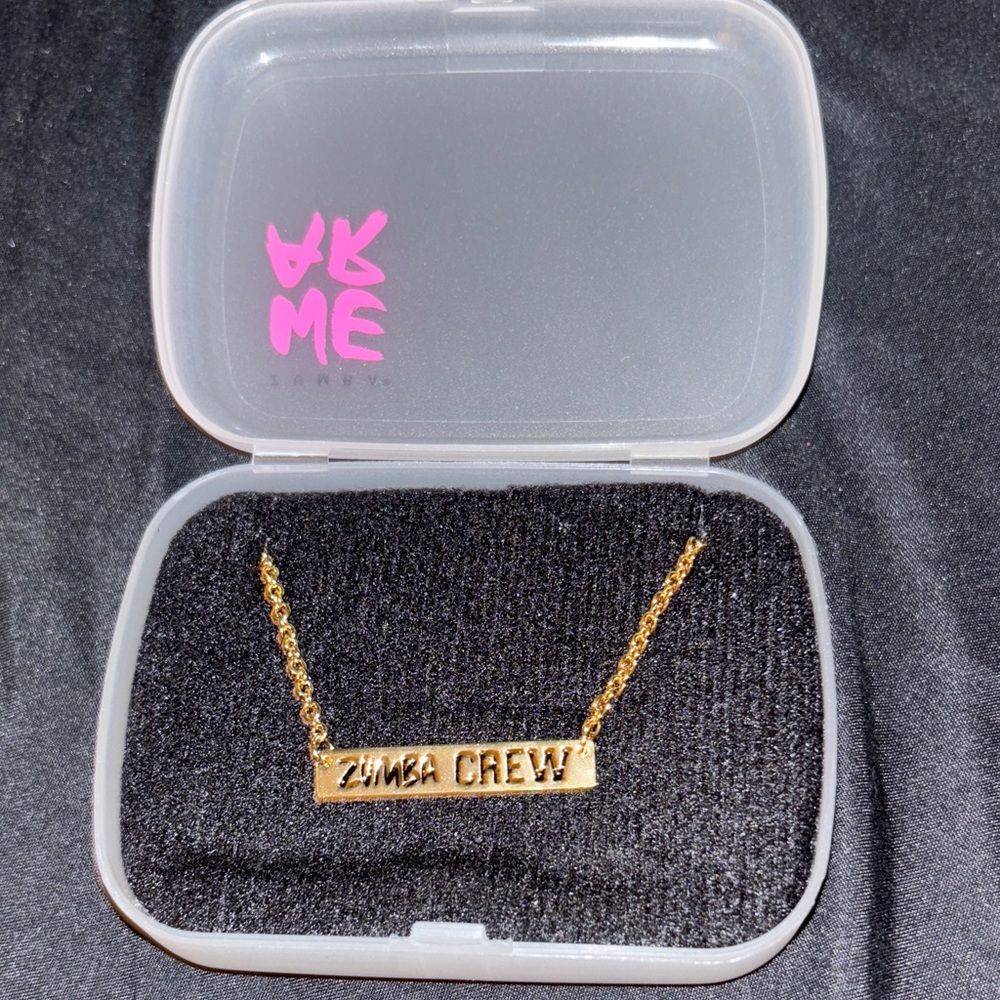 Zumba Fitness Gold Necklace